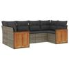 VidaXL Garden Lounge Set with Cushions 6 Pcs, Patio Sofas, Patio Furniture Set, Outdoor Furniture, Grey 3227943
