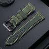 20 22 24 26mm Watch Accessory Suitable for Samsung Leather Watchband Sports Men Hand Made Watch Band
