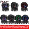 12V 7 Colors LED 2" 52mm Boost/Water Temp/Oil temp/Oil pressure/Voltmeter/Air Fuel ratio/EGT/Tachometer RPM Vaccum For Cars