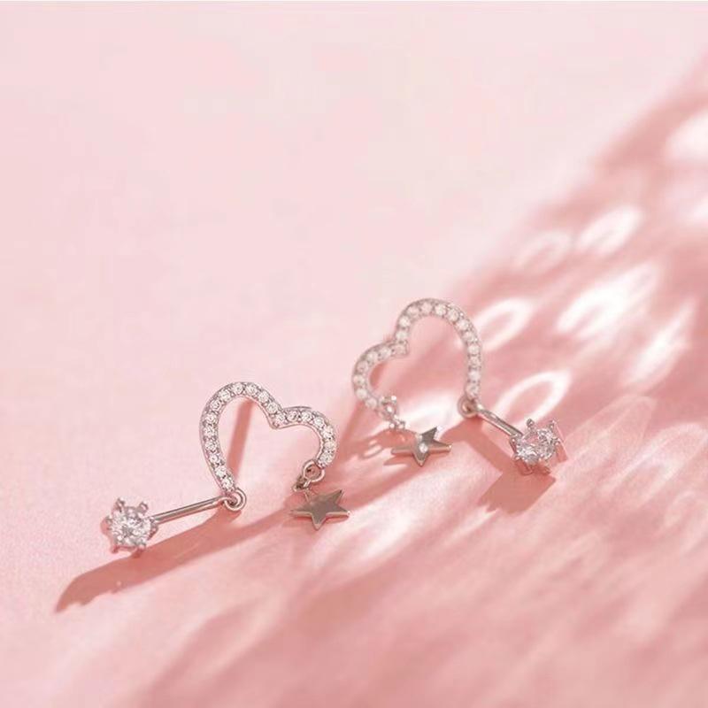 Zircon Star Earring For Women Exquisite Personality Tassel Party Earring