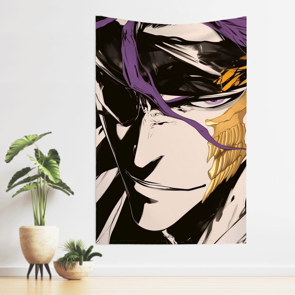 Sosuke Aizen Comics Bleach Tapestry Room Decor Wall Cloth Party Hanging Background Room Decor Baby Room