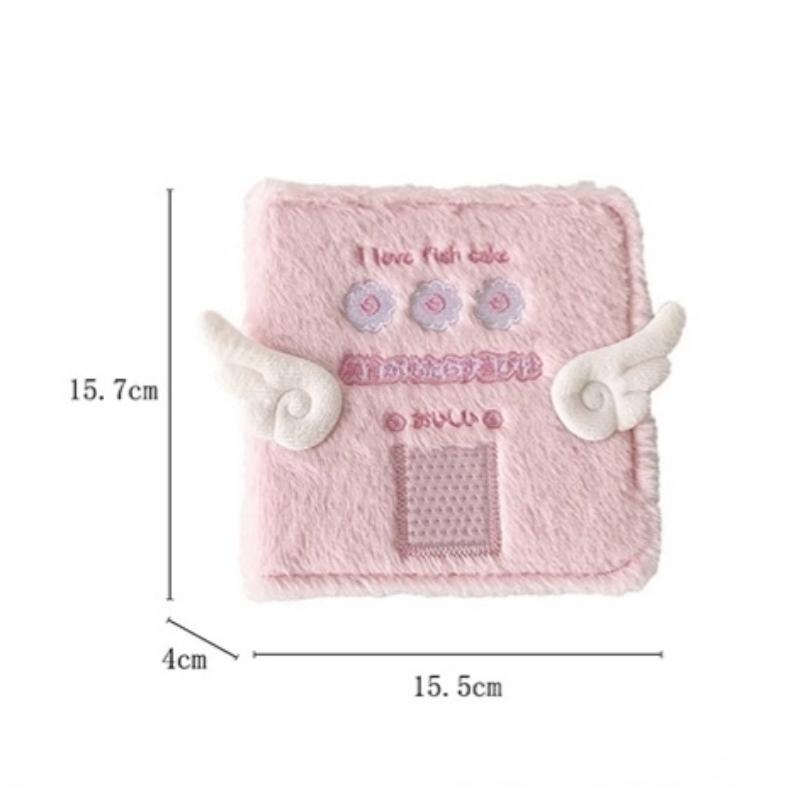 Ins Style Plush Wing A7 Binder Book Photos Album Photocard Cute Collect Idol Photo Album Loose Leaf Storage Display Book