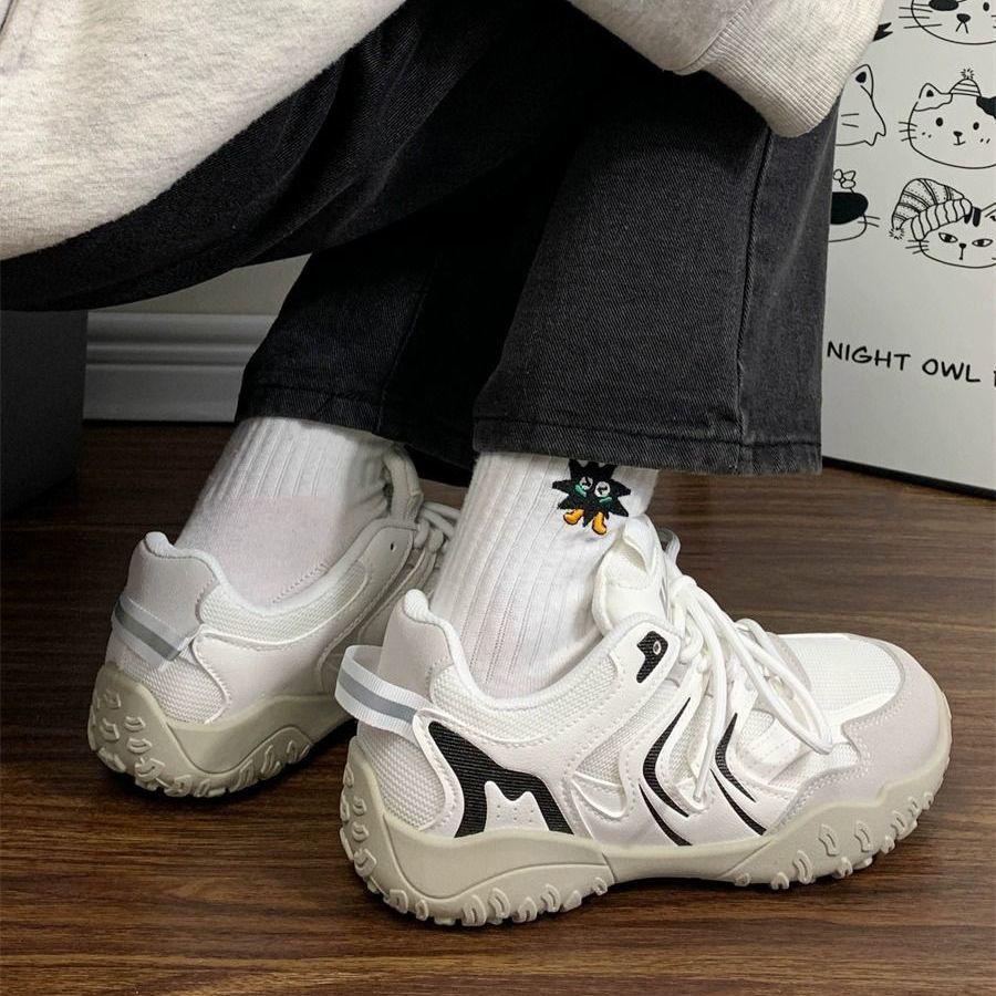 Breathable Women's Vulcanized Shoes Autumn New Soft Sole Comfort Casual Sneakers Outdoor Non Slip Height Increase Running Shoes