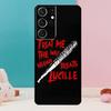 The Walking Dead Negan Phone Case For Samsung Galaxy S25 S24 S23 S22 S21 Ultra S9 S10 S20 Plus S24 FE Funda Cover