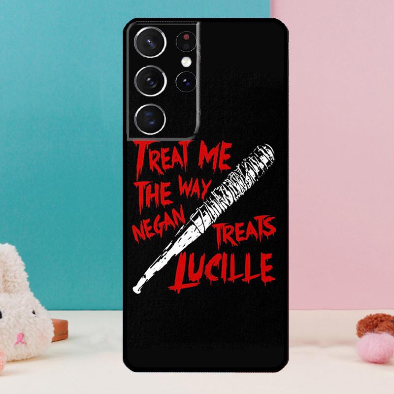The Walking Dead Negan Phone Case For Samsung Galaxy S25 S24 S23 S22 S21 Ultra S9 S10 S20 Plus S24 FE Funda Cover