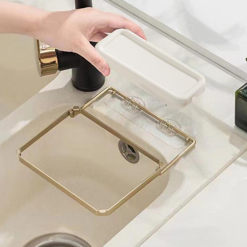 Faltbares Küchenspülbecken-Filtergestell Sieb Netzbeutelständer Abfall Müllnetzregal Verstopfungsschutz Einweg-Müllnetzbeutel