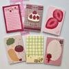 Cute Fruit Pattern Theme Design Reusable Stick Note Selves Adhesive Write Pad Removable for Journaling Office School