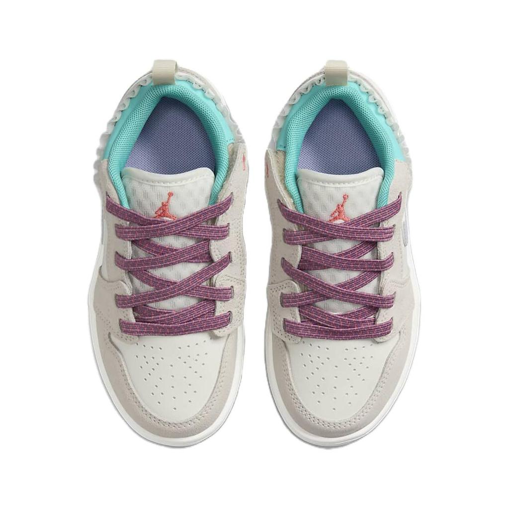 Air Jordan 1 Low Alt SE PS Sail Violet Dust Kids Sneakers Cream Legend-Light-Brown Neutral-Grey FQ8093-100