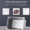 Stainless Steel Rectangular Food Pan with Lid