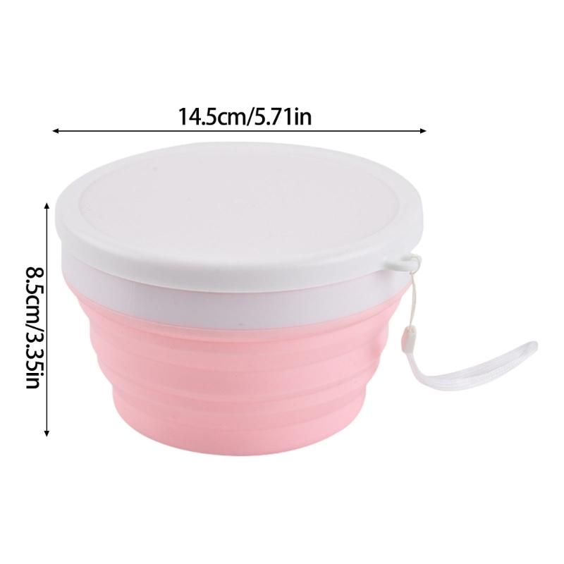 2 Stück 950 ml Silikon faltbare Schüssel Tragbares Geschirr Schüsseln Platzsparend Salatschüssel für Haushalt Küchenwerkzeug Langlebig