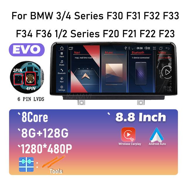 Car Video Player Radio GPS Navigation EVO System For BMW 3/4 Series F30 F31 F32 F33 F34 F36 1/2 Series F20 F21 F22 F23