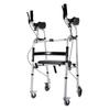 Aluminum Alloy Rollator Walker with Wheels, Seat, and Arm Support – Four-Legged Mobility Aid.