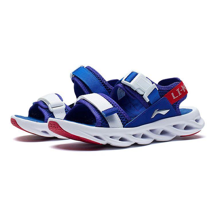 Li Ning Comfortable Versatile Breathable Kids Sandals Kids Footwear Deep-Navy YKUS004-5