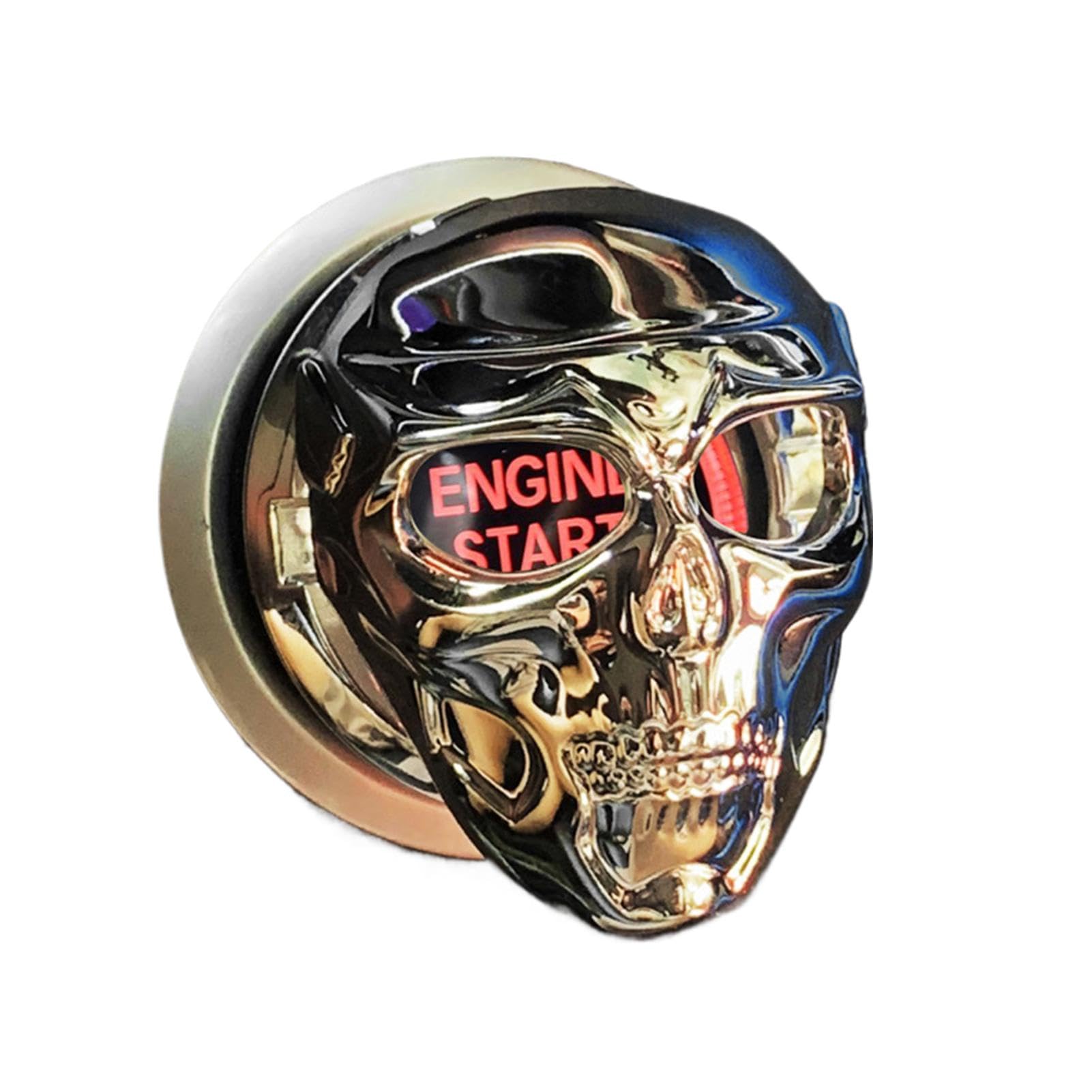 

Накладка на кнопку запуска двигателя автомобиля, Наклейка на кнопку запуска двигателя автомобиля, Кнопка запуска двигателя автомобиля с черепом See description серый