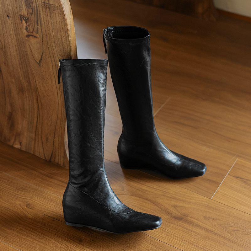 Krazing Pot PU осенне-зимние ботинки для верховой езды с квадратным носком — фото 5