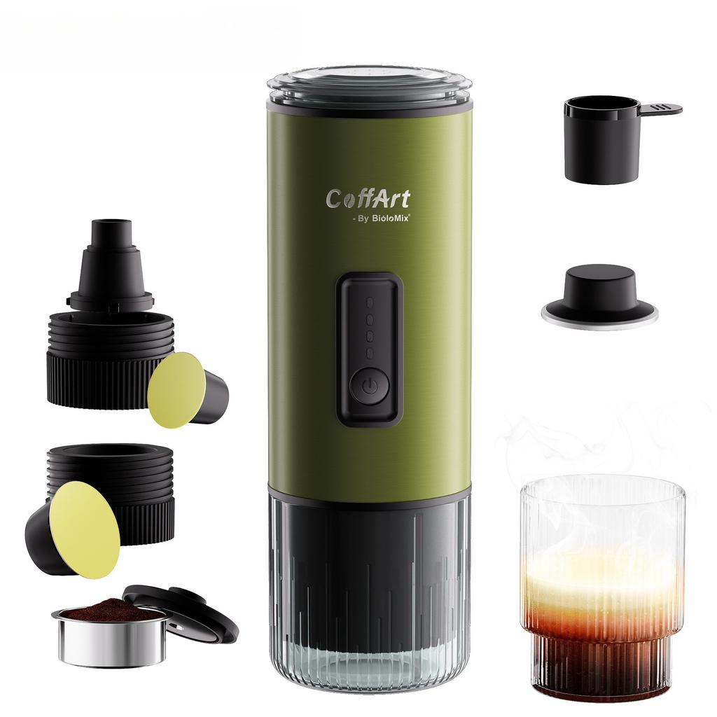 Wy-007 Portable Coffee Machine Hot and Cold Espresso Capsule Coffee Powder Three-in-one Car Office Camping