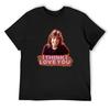 Ich glaube, ich liebe dich T-Shirt Schweißschwarz Oberteil Schwergewicht T-Shirts für Herren