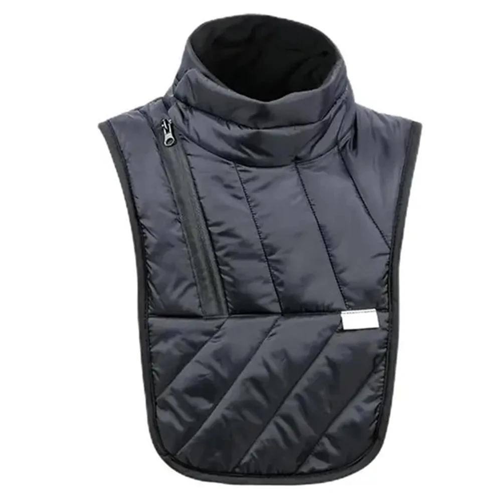 Windproof Winter Neck Warmer Vest Padded Thermal Chest Guard Armor For Cycling Motorcycle