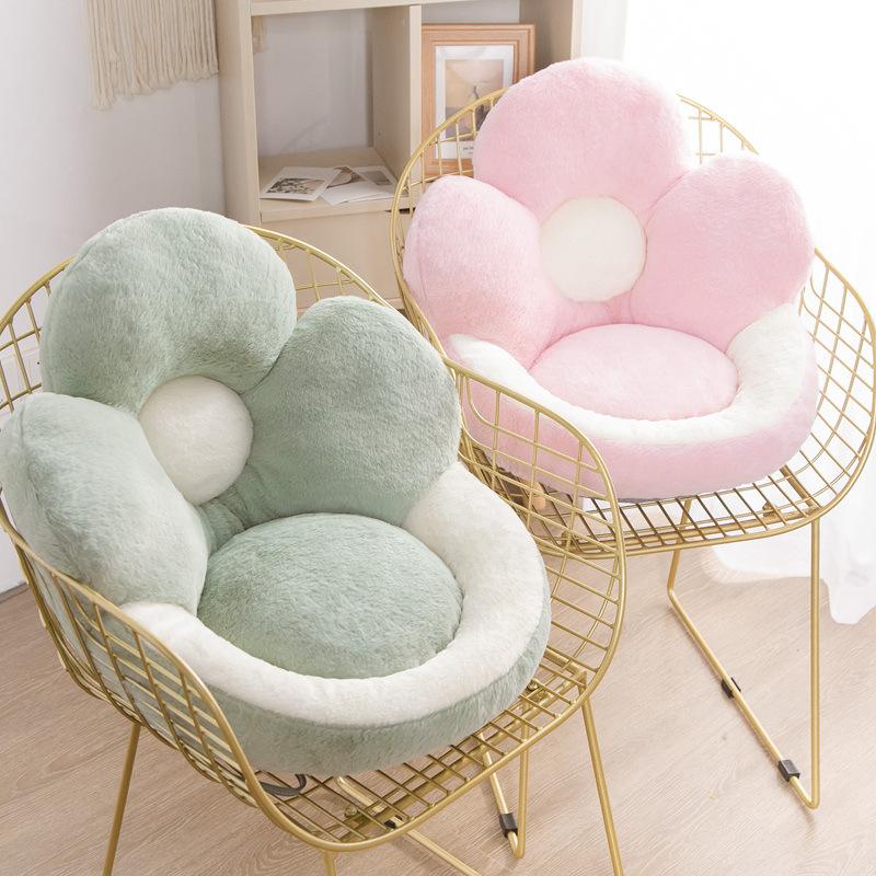 Flower Pillow Cushion Creative Plush Cushion Multicolor Soft Home Cushion Against the Waist Girls Nap Pillow Bedroom Seat Pillow