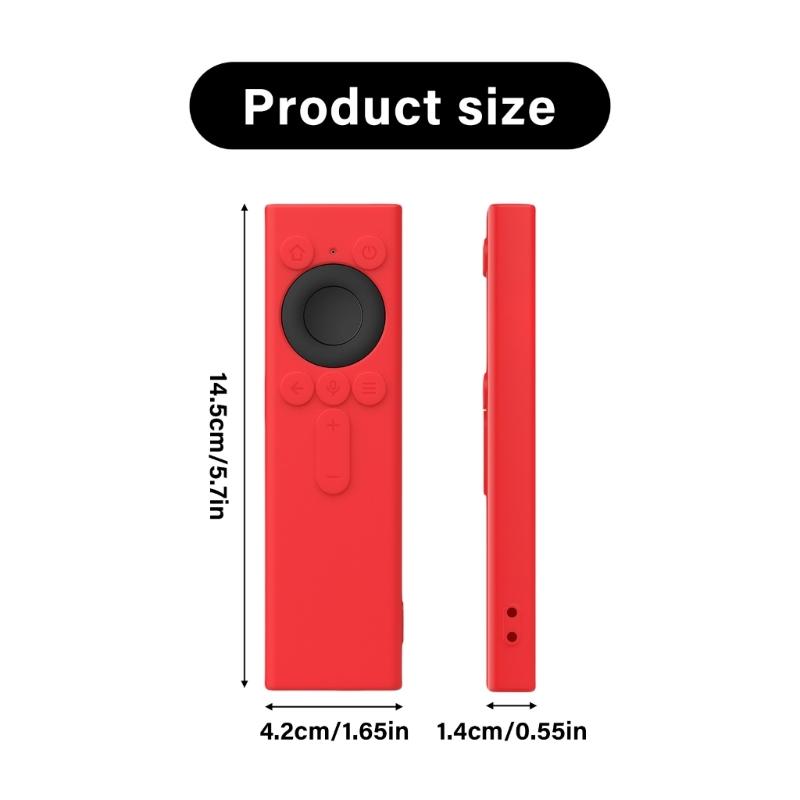 Soft Silicone AntiSlip Cover For Lingxi Remote Controller 2nd Gen TV Remote Precise Cutout Full Protections Easy Grip