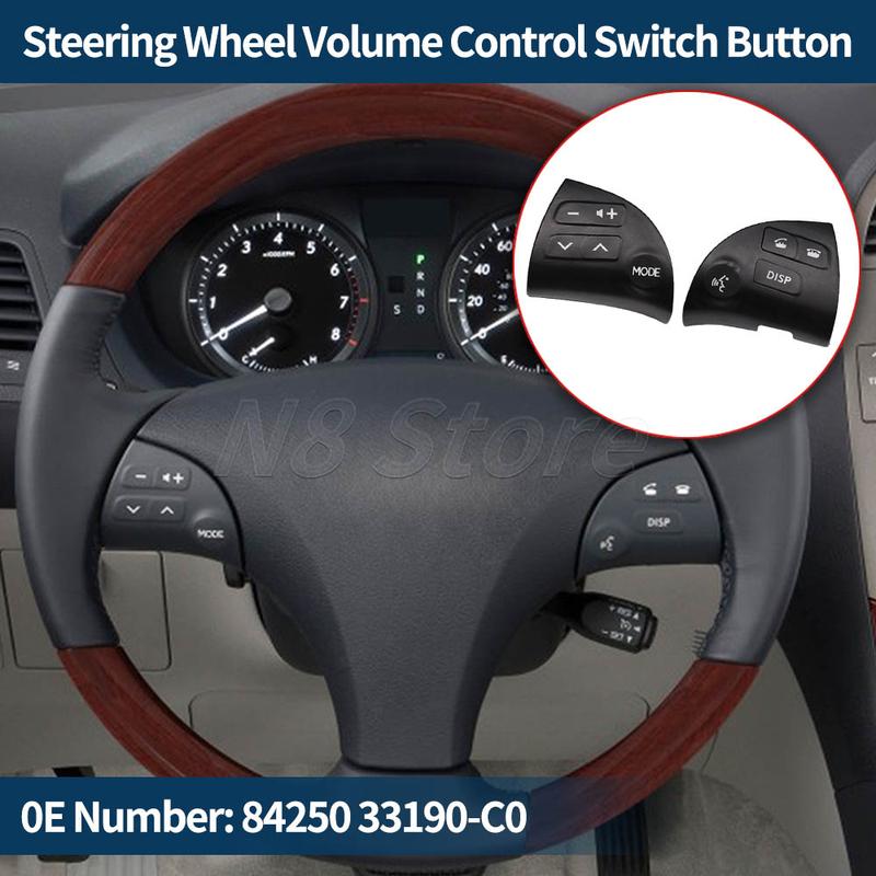 84250-33190 Multifunctional Bluetooth Speaker Button Switch For Toyota Lexus ES350 Steering Wheel Button High Allocation