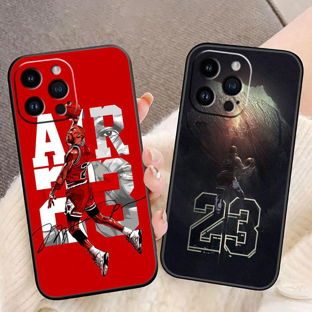 Basketball Number 23 Cover Phone Case For iphone Apple 17 AIR 16E 16 15 14 13 12 11 Pro XR Max 8 7 Plus TPU Case Funda Shell