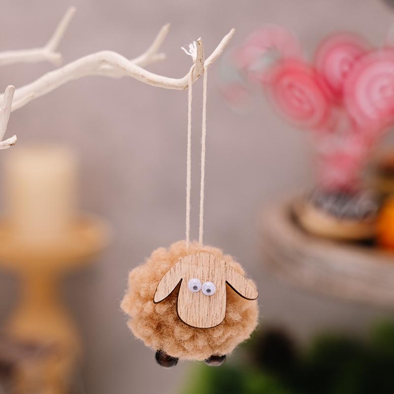 2024 Christmas Creative Felt Sheep Pendant Merry Christmas Tree Decor for Home Xmas Ornaments Kids Gifts 2025 Happy New Year