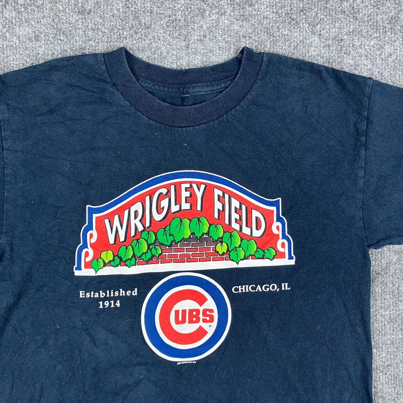 Chicago Cubs Wrigley Field TShirt Womens S Navy MLB Baseball Graphic Tee XXXXL