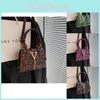 Trendy Retro Leopard Print Casual Shoulder Bag Stylish Small Square Purse In Black Green Purple Brown