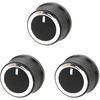 AC Temperature Control Knob Climate AC Heater Control Knob Compatible with Chevrolet Express GMC Savana 1500 2500 3500 Van 3PCS