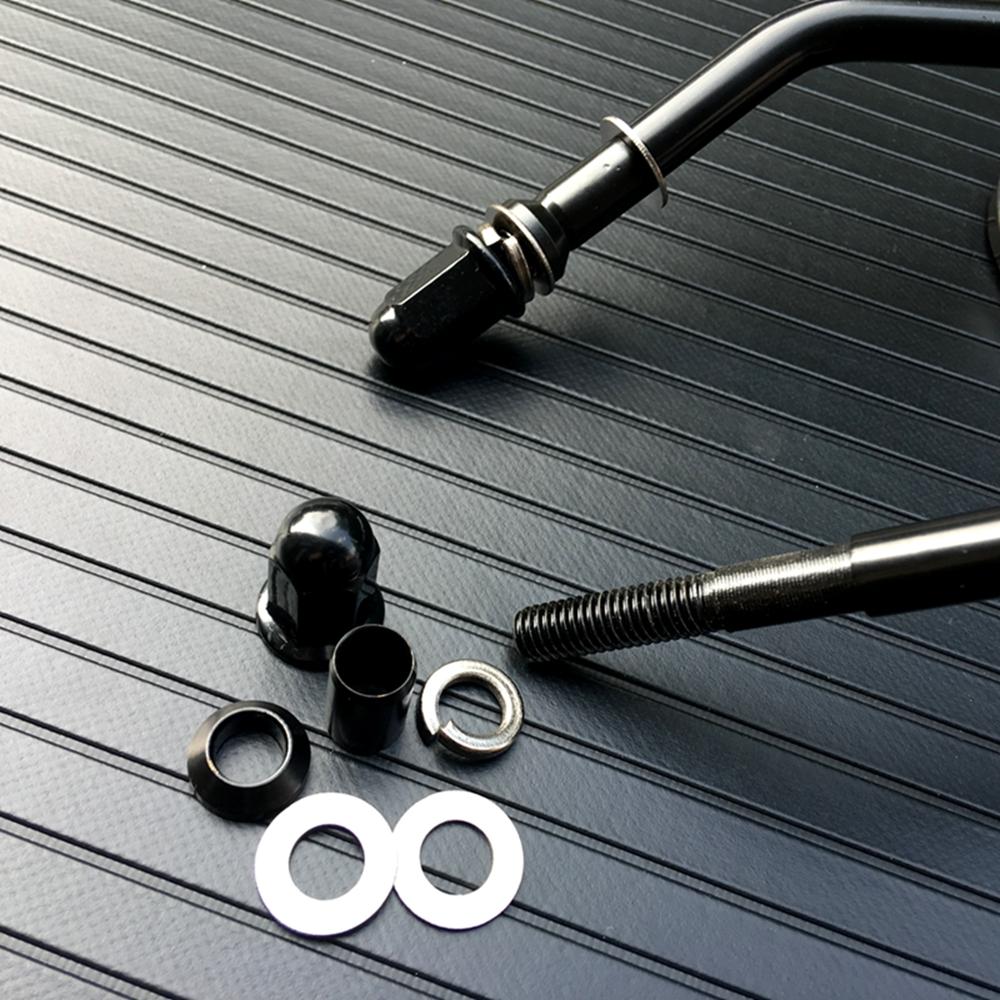 Černá/chromová motocyklová zrcátka 8mm závit zpětné zrcátko pro Harley XL 883 Road King CB400 GN250