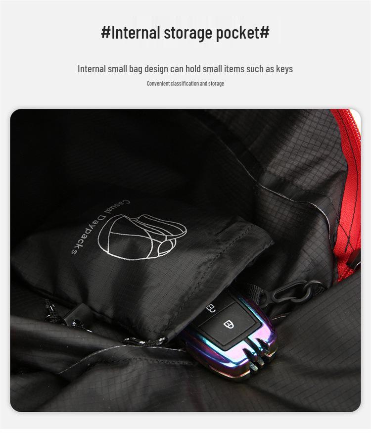 Wasserdichter Faltbarer Leichter Outdoor Rad- & Wanderrucksack