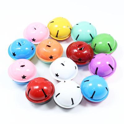 4cm Two-Color Bell Pendant for DIY Christmas Dog Collar or Keychain Decoration