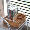Plastic Storage Tray Rectangular Woven Basket New Serving Tray  Dining Table