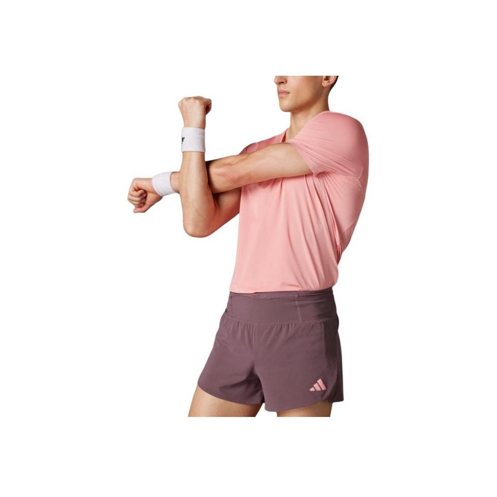 adidas Adizero Slim Fit Mid-Rise Elastic Sports Shorts Men Bottoms Shadow Fig IM8550