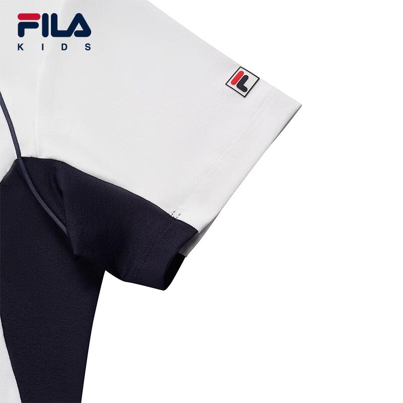 FILA Boys' Knit Short Sleeve Polo Shirt