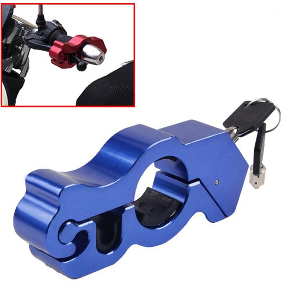 Motorcycle Handlebar Lock Aluminum Alloy Cnc Brake Handle Lock Bicycle Security Anti-theft Lock