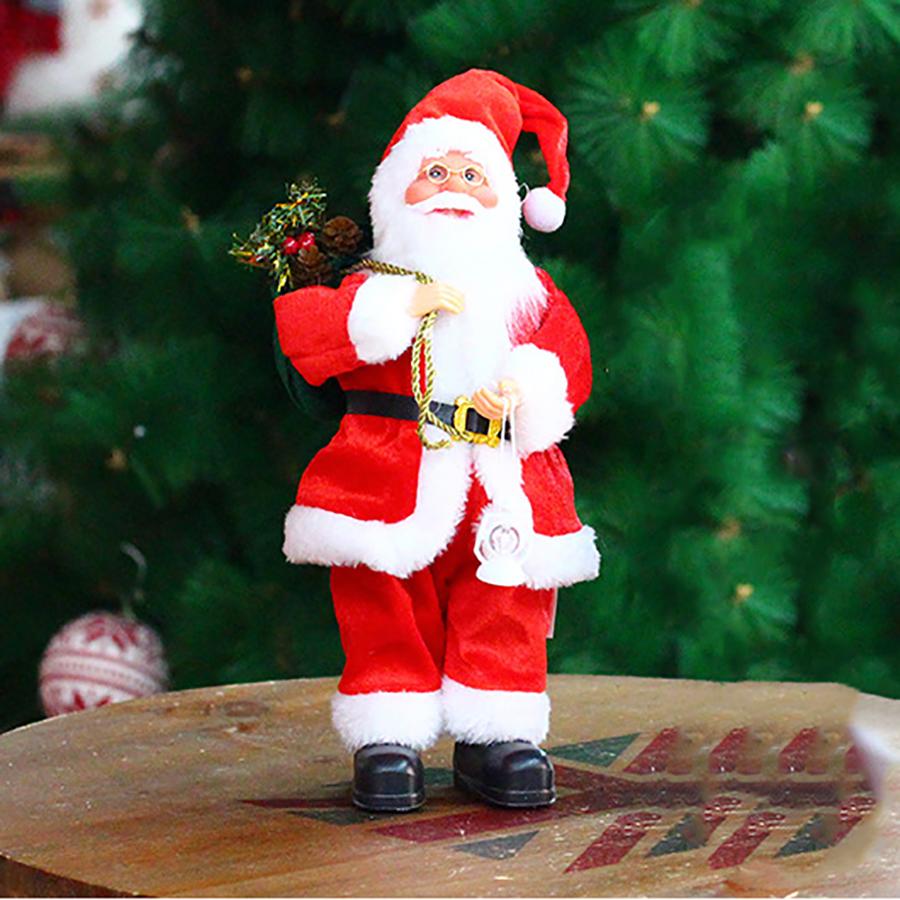 1PC Christmas Santa Claus Ornaments Decorations Xmas Decor Gift Figure Standing