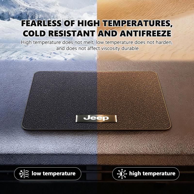 CREYLV1 For Jeep Car Dashboard Non-slip Mat Phone Key Storage Pad Wrangler Gladiator 2014 - 2021 Grand Cherokee Cherokee