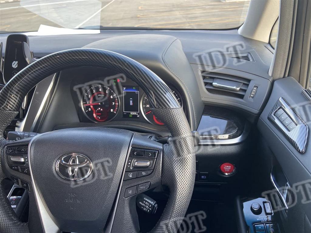 IDT 30 Series Alphard Vellfire Carbon Seat Memory Front Adjustable Switch Cover Interior Panel Interior Customized Parts (Sheet Memory, Carbon)