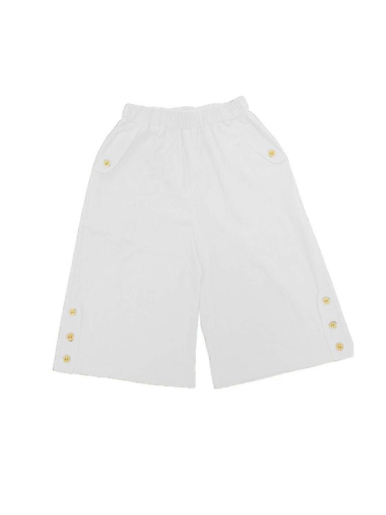2025 Women's High-Waist Cotton Linen Shorts - Solid Straight-Leg Casual Pants