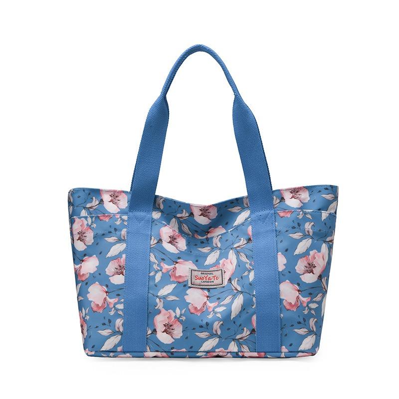 Neue Handtasche mit großem Fassungsvermögen für Damen, Hand-Canvas-Tasche für die Arbeit, Pendler-Damentasche, Muttertasche, bedruckte Umhängetasche