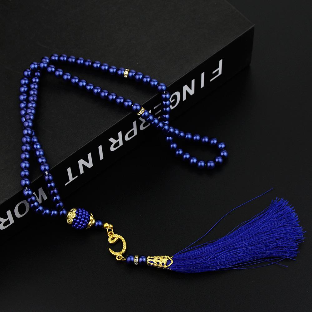 Růžencové náramky Modlitební korálky Turecký styl 99 korálků Skleněné perly Náramky Charm Dárek