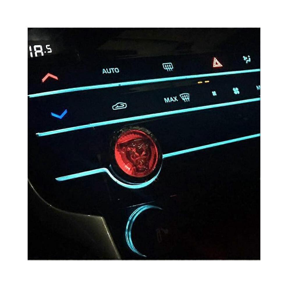 Button Start Center Control Switch Knob Head Decorative Sequin Cap Cover Decal Trim Fit for Jaguar Xfl Xe Xel Xj Xjl F-pace F-type