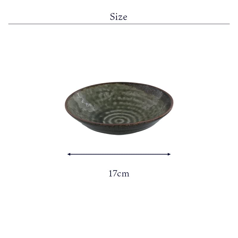 EAST table Vas de mică adâncime 17 cm Irabo vesela japoneză Maro Fabricat în Japonia Se potrivește la microunde Pot fi spălat vase Bol 110-017-02