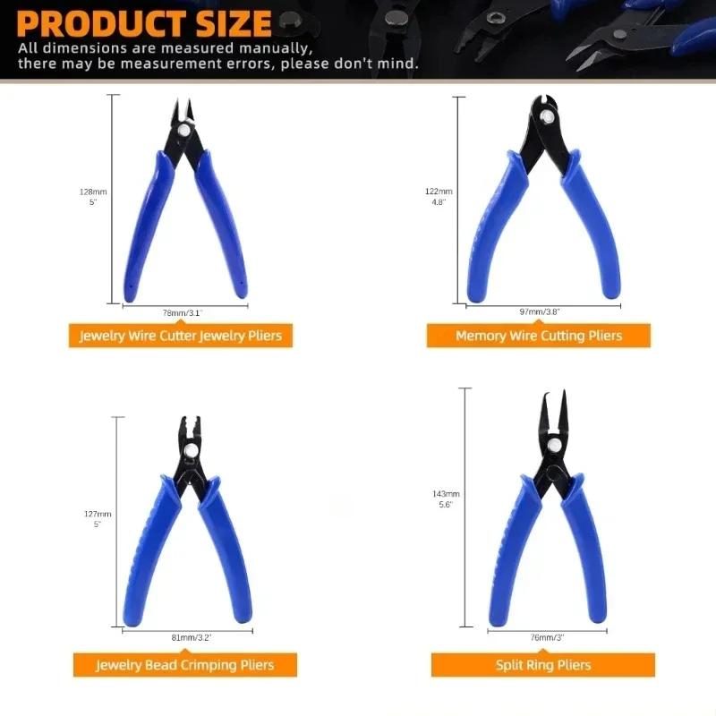 Electrical Wiring Repair Pliers Jewellery Crimping Pliers Flathead Cutters Essential Tools for DIY Projects and Jewellery Making