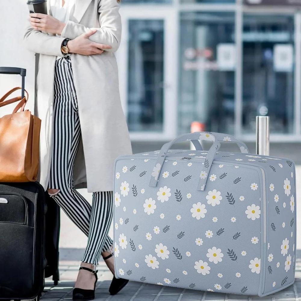 With Handle Quilt Storage Bag Foldable Moving Storage Quilt Bag for Home