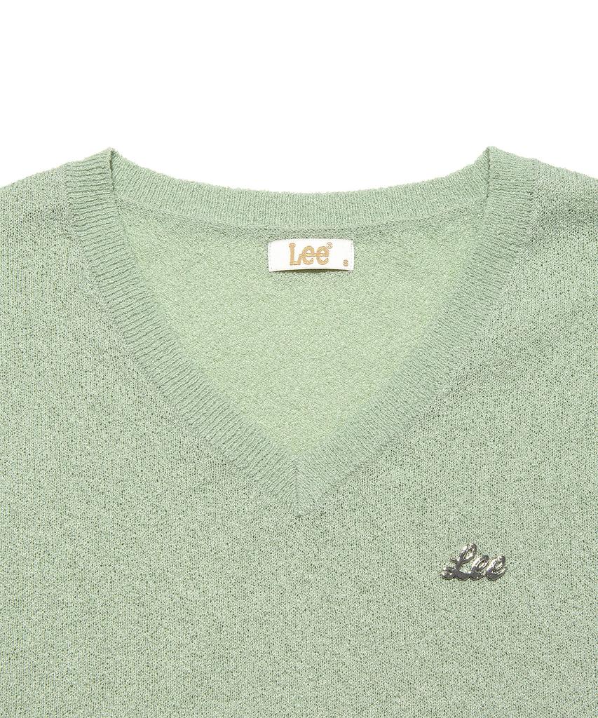 LEE Women'S V-Neck Knit Light Green