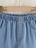 Two-piece Casual and Cute Outfit for Toddlers, Y2K Style, Double-layered Pleated Design, Denim Tank Top Paired with Denim Pants, Spring/summer Style.