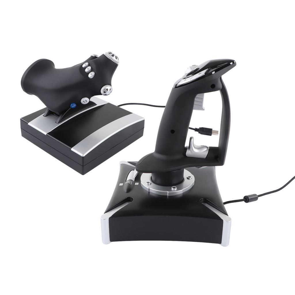 2119Pro Flight Simulator Vibration USB Professional Flight Control System Black Silver